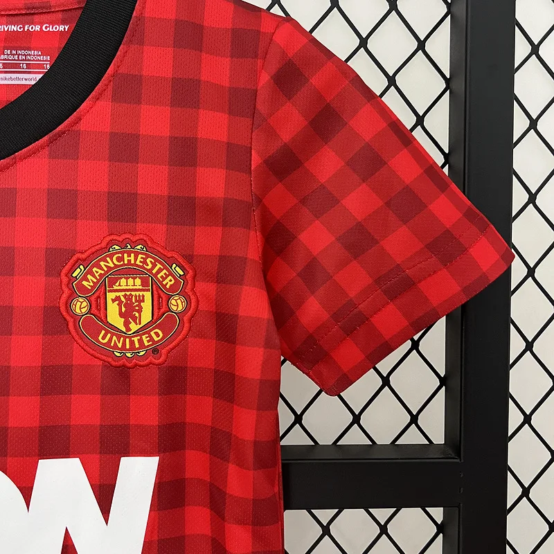 12-13 Manchester United home kids kit soccer jersey