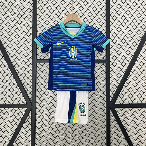 2024 Brazil away kids kit Soccer