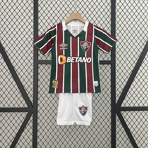 24-25 Fluminense home kids kit Soccer