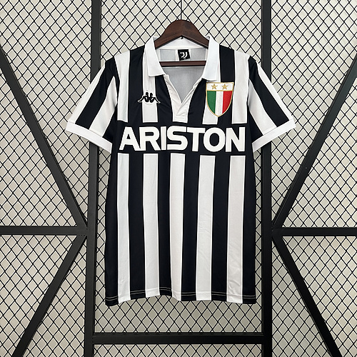 84-85 Juventus home soccer jersey Soccer