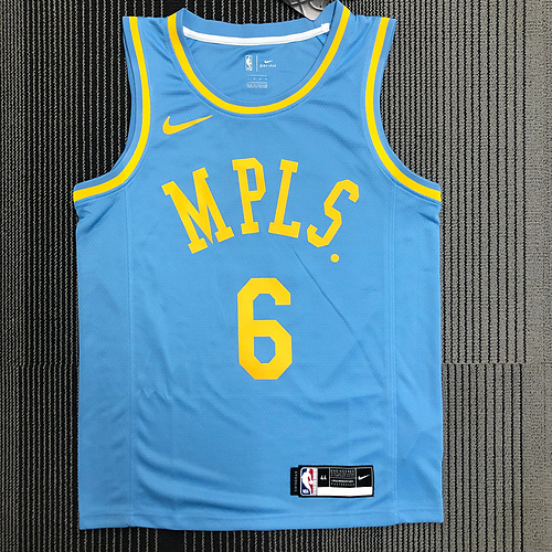 NBA Los Angeles Lakers jersey  Minneapolis #6 James NBA