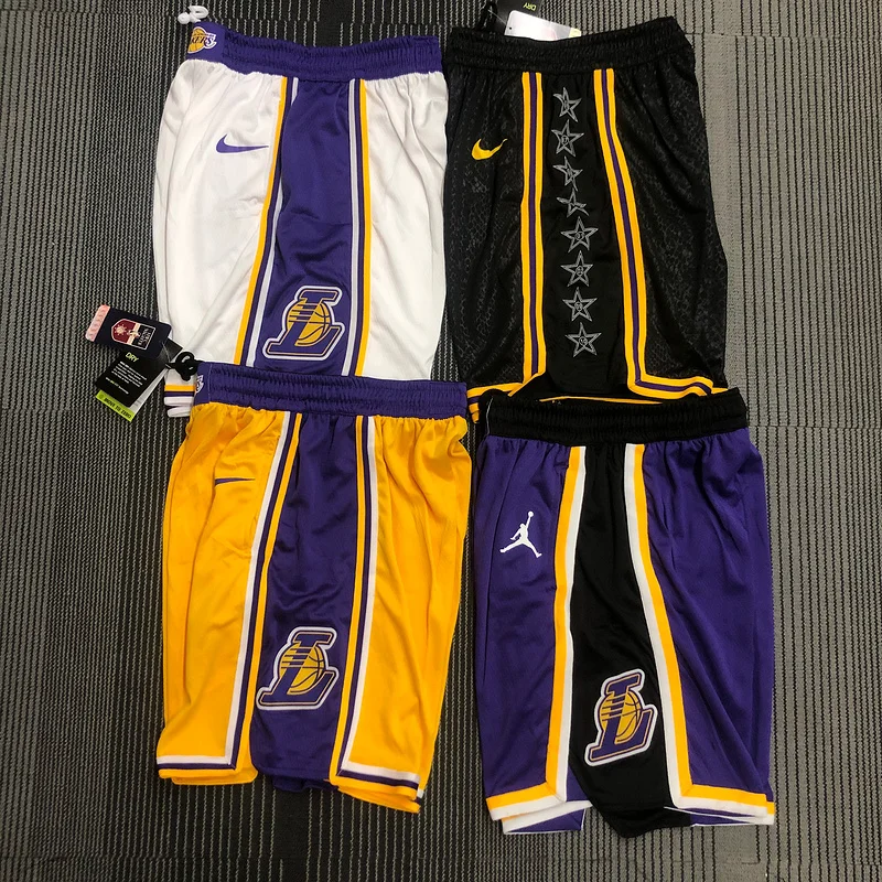 NBA Los Angeles Lakers jersey  Yellow Shorts