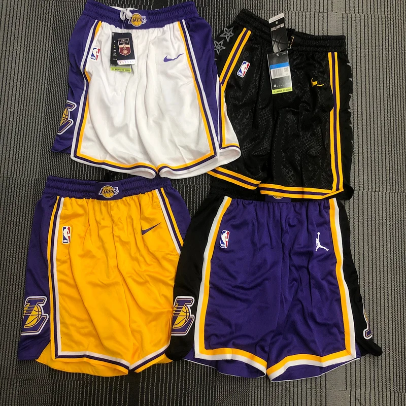 NBA Los Angeles Lakers jersey  Yellow Shorts