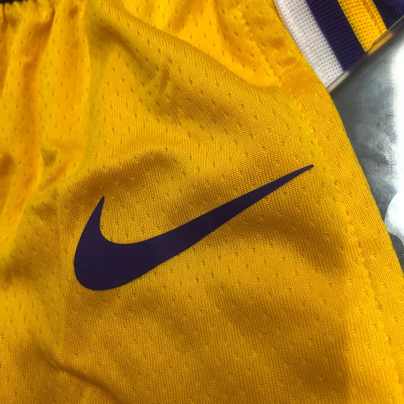 NBA Los Angeles Lakers jersey  Yellow Shorts