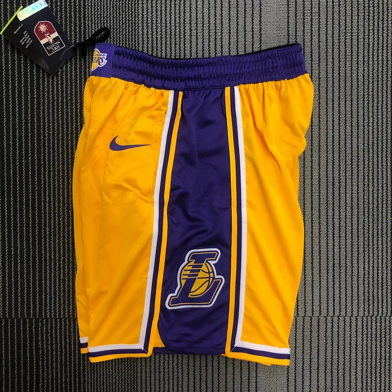 NBA Los Angeles Lakers jersey  Yellow Shorts