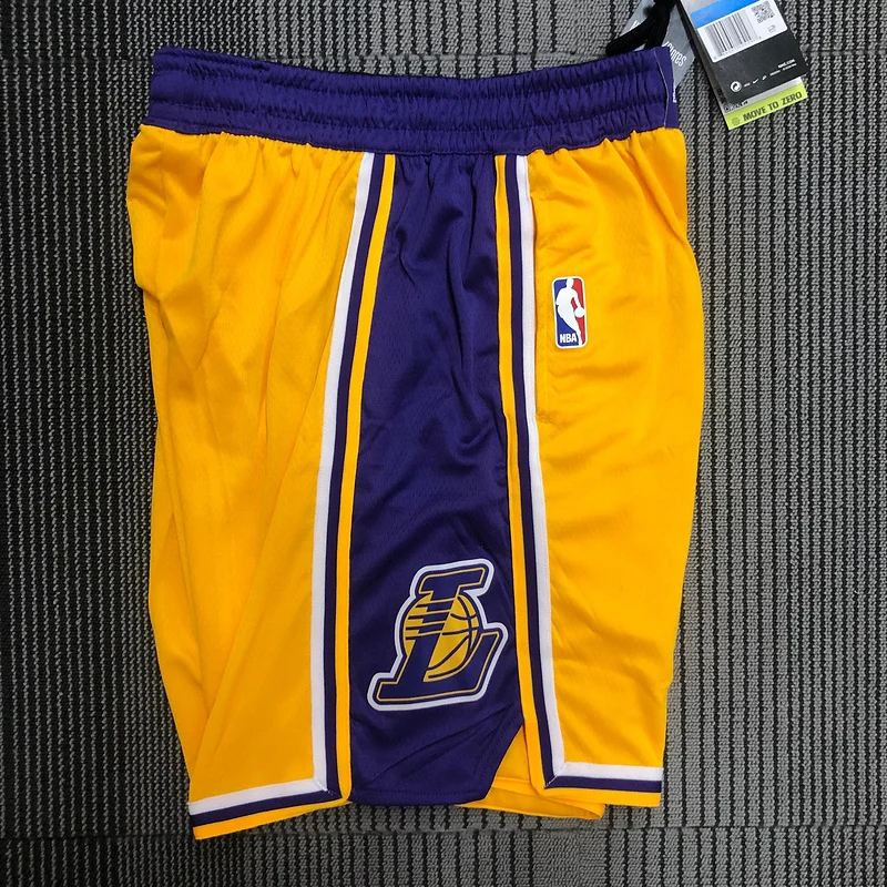 NBA Los Angeles Lakers jersey  Yellow Shorts