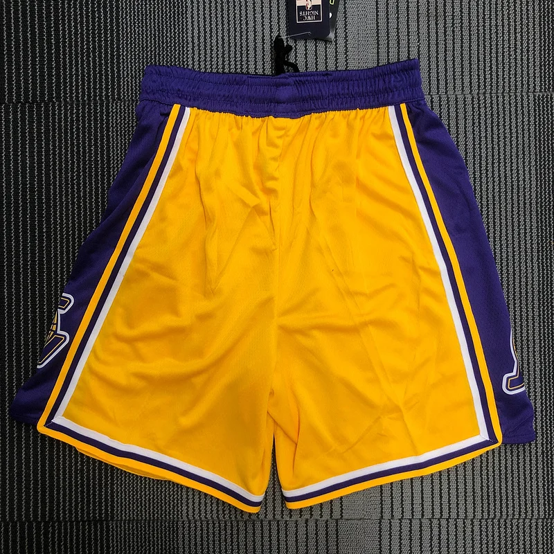 NBA Los Angeles Lakers jersey  Yellow Shorts