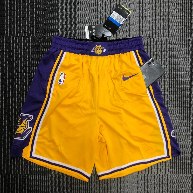 NBA Los Angeles Lakers jersey  Yellow Shorts