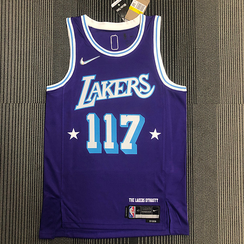 2022 SeasonNBA Los Angeles Lakers jersey  City Version X-BOX co branded 117号 NBA
