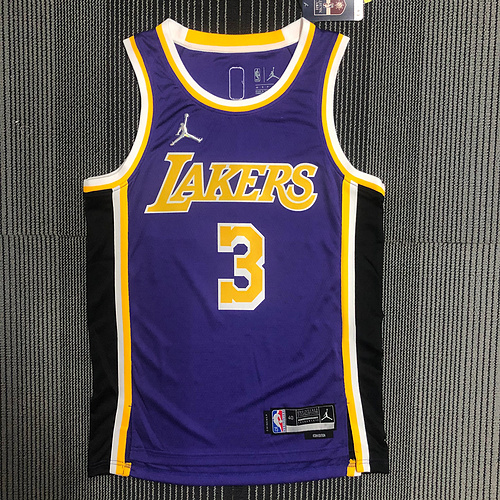 75th anniversary NBA Los Angeles Lakers jersey  Flyer limited #3 Davis NBA