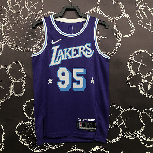 2022 SeasonNBA Los Angeles Lakers jersey  city version 95号 Anderson NBA