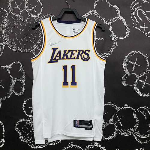 75th anniversary NBA Los Angeles Lakers jersey  White 11号 Irving NBA