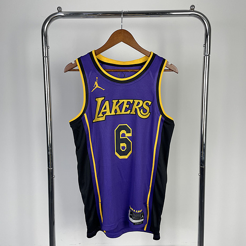 2023 Season NBA Los Angeles Lakers jersey  Flyer limited #6 James Los Angeles Lakers