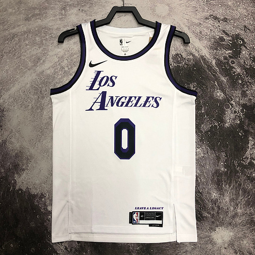 2023 Season NBA Los Angeles Lakers jersey  city version #0 Westbrook Los Angeles Lakers