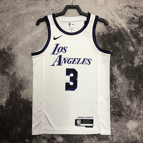 2023 Season NBA Los Angeles Lakers jersey  city version #3 Davis Los Angeles Lakers