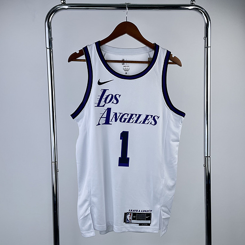 2023 Season NBA Los Angeles Lakers jersey  city version #1 Russell Los Angeles Lakers