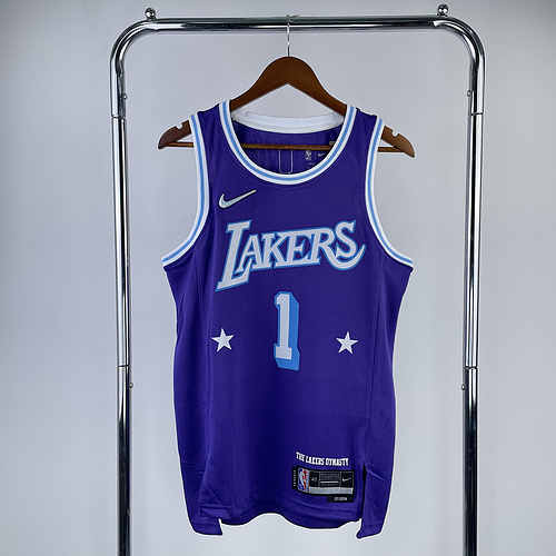 2022 Season NBA Los Angeles Lakers jersey  city version #1 Russell NBA