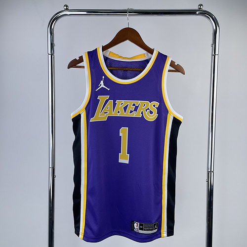 NBA Los Angeles Lakers jersey  Flyer limited #1 Russell Los Angeles Lakers