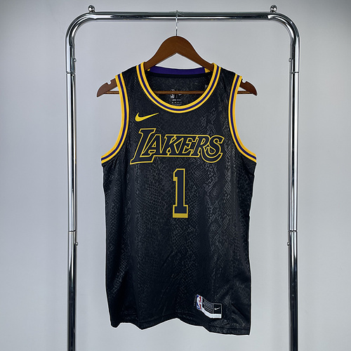 NBA Los Angeles Lakers jersey  snake pattern #1 Russell Los Angeles Lakers
