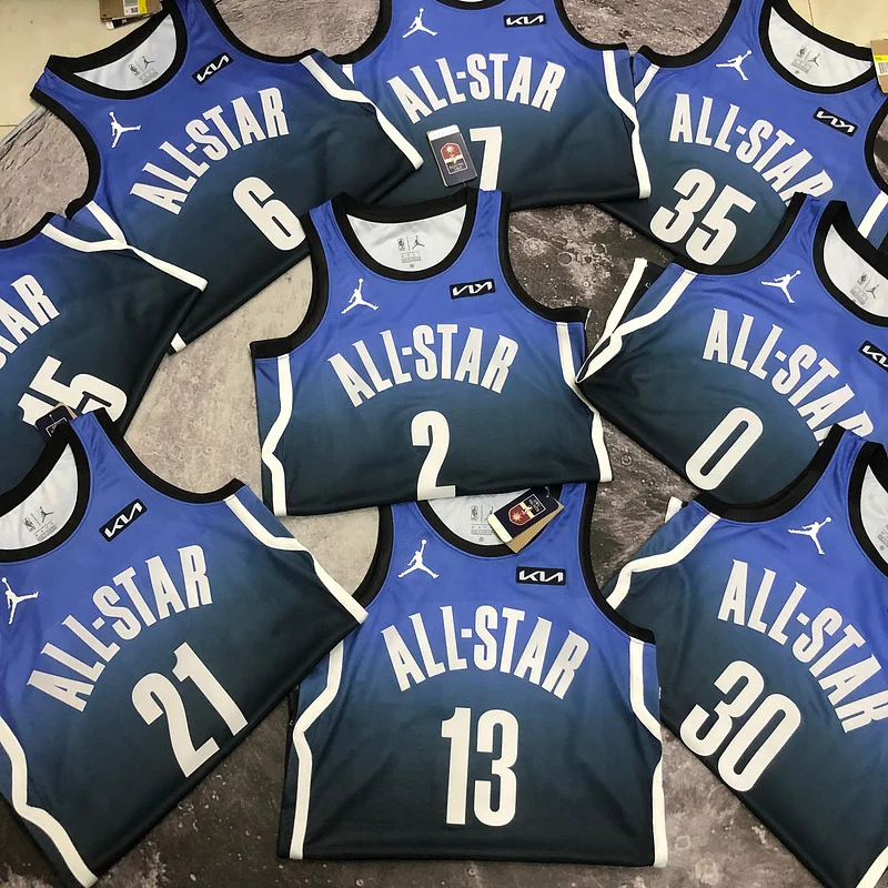 2023 Indiana Pacers Basketball Jersey All-Star Blue #0 HALIBURTON