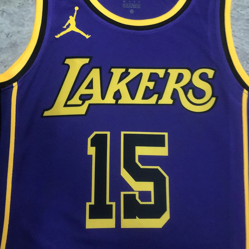 2023 Season NBA Los Angeles Lakers jersey  Flyer limited  #15 Reaves