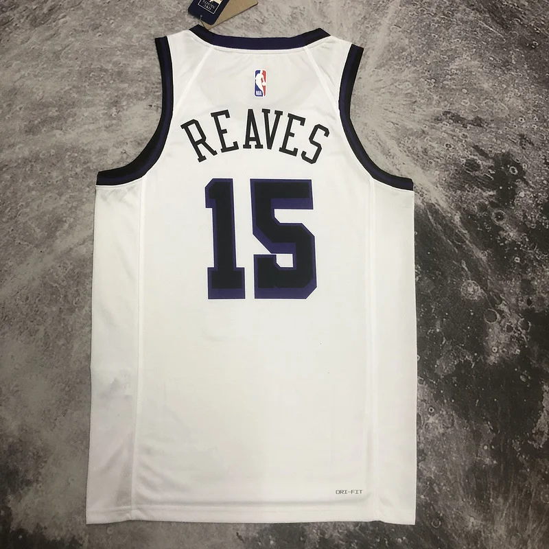 2023 Season NBA Los Angeles Lakers jersey  city version #15 Reaves