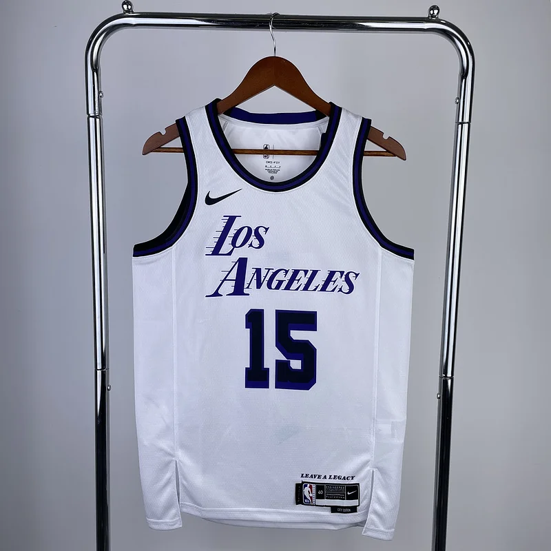 2023 Season NBA Los Angeles Lakers jersey  city version #15 Reaves