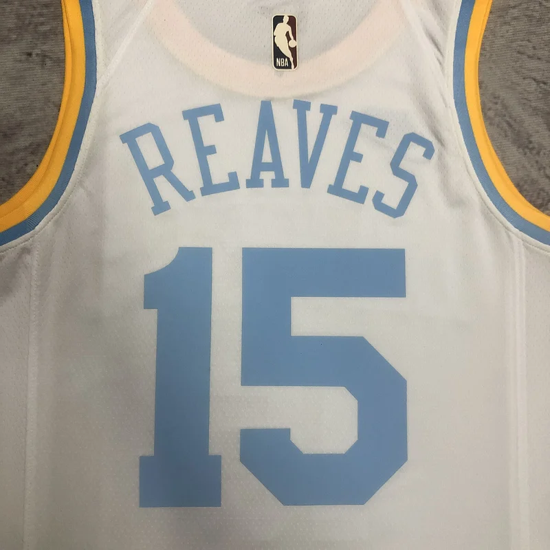 2023 Season NBA Los Angeles Lakers jersey  Retro #15 Reaves