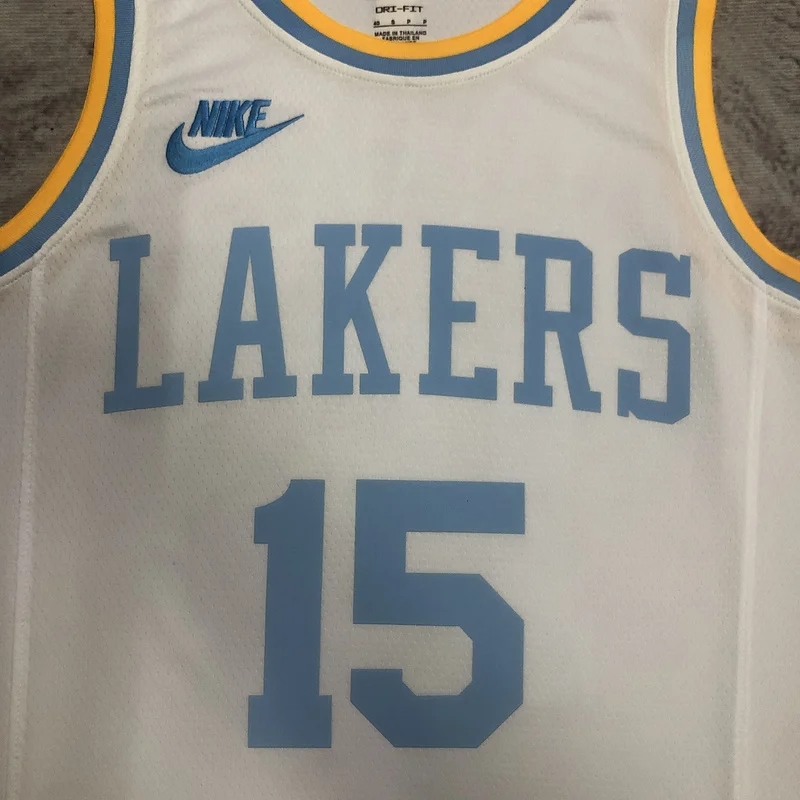 2023 Season NBA Los Angeles Lakers jersey  Retro #15 Reaves