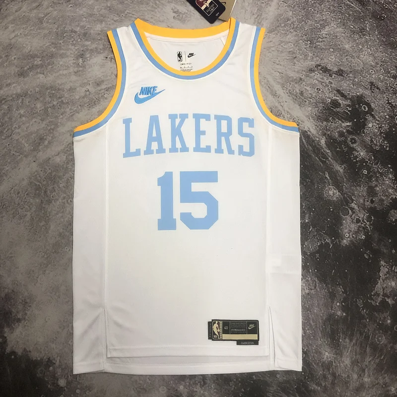 2023 Season NBA Los Angeles Lakers jersey  Retro #15 Reaves