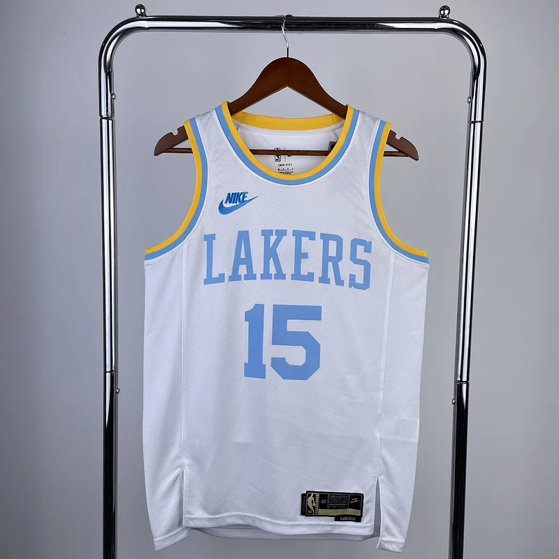 2023 Season NBA Los Angeles Lakers jersey  Retro #15 Reaves