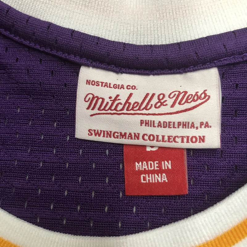 MN Heat pressed Retro jersey NBA Los Angeles Lakers 1998 1999 Season round neck Purple #73 RODMAN