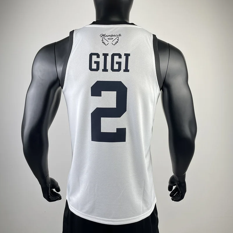 Mamba GiGi commemorative jersey ：White #2 GiGi