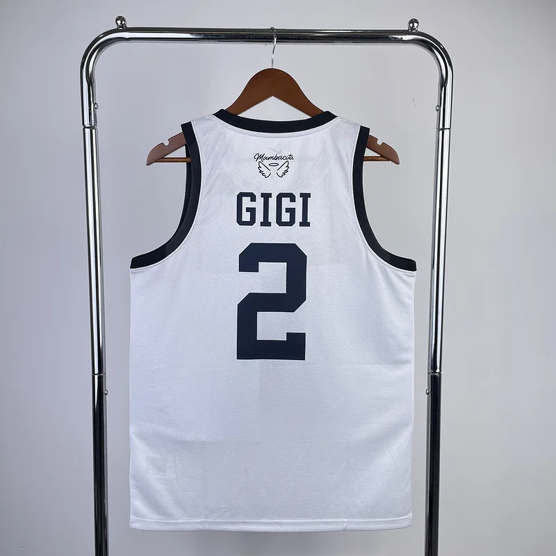 Mamba GiGi commemorative jersey ：White #2 GiGi