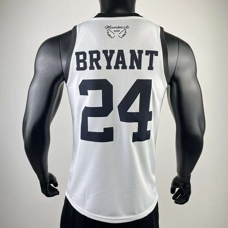 Mamba GiGi commemorative jersey ：White #24 Kobe Bryant