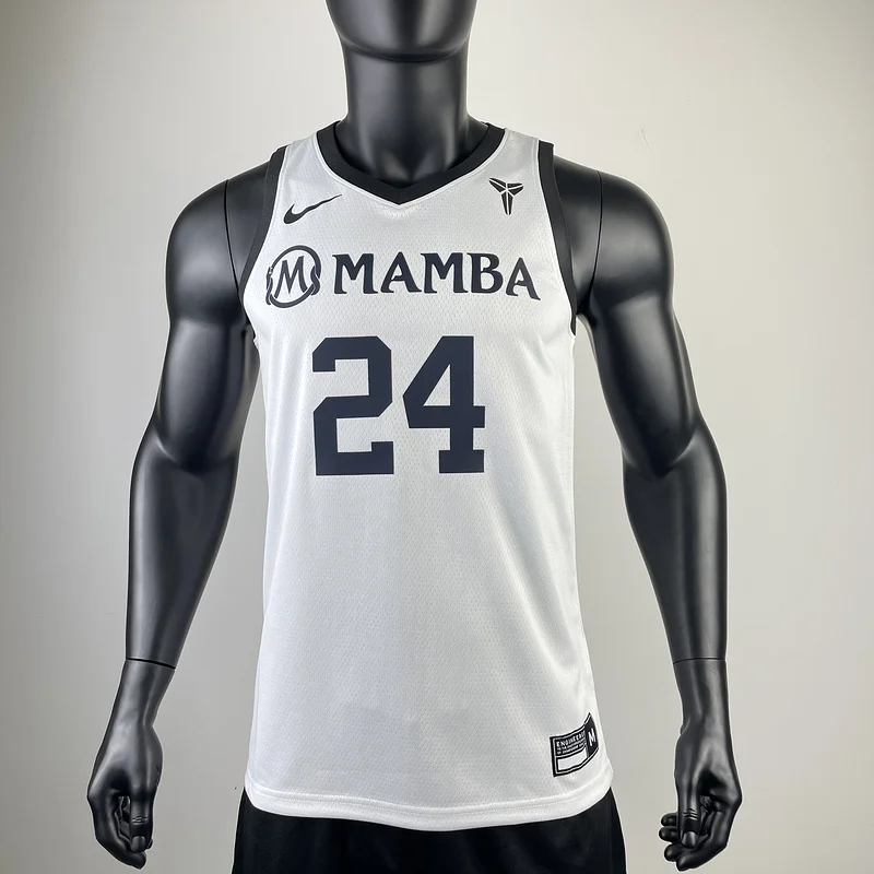 Mamba GiGi commemorative jersey ：White #24 Kobe Bryant