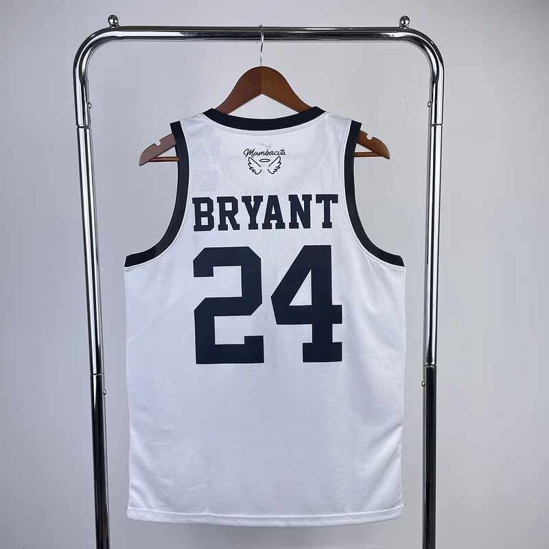 Mamba GiGi commemorative jersey ：White #24 Kobe Bryant