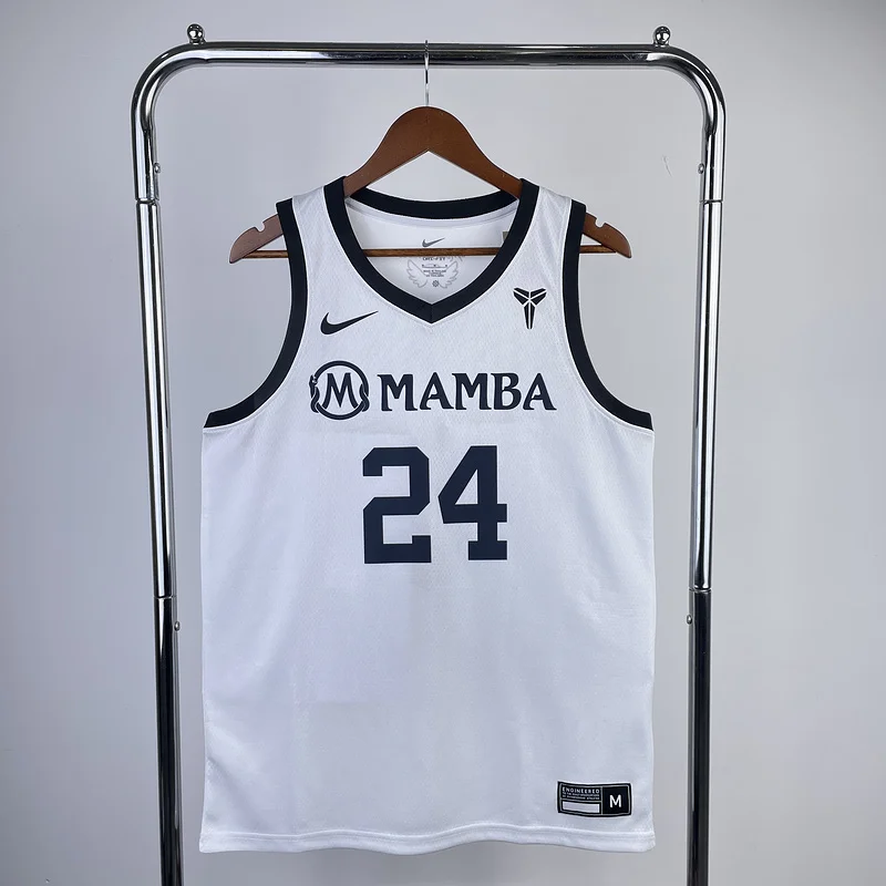 Mamba GiGi commemorative jersey ：White #24 Kobe Bryant