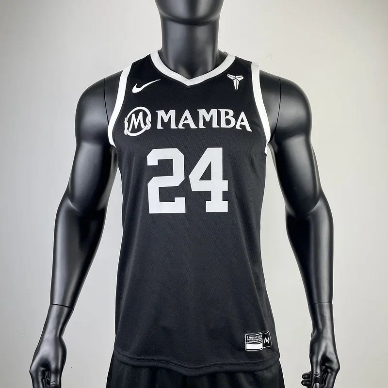 Mamba GiGi commemorative jersey ：Black #24 Kobe Bryant