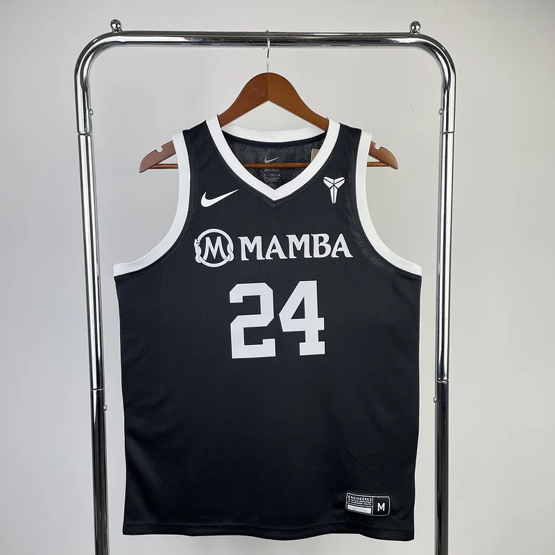 Mamba GiGi commemorative jersey ：Black #24 Kobe Bryant