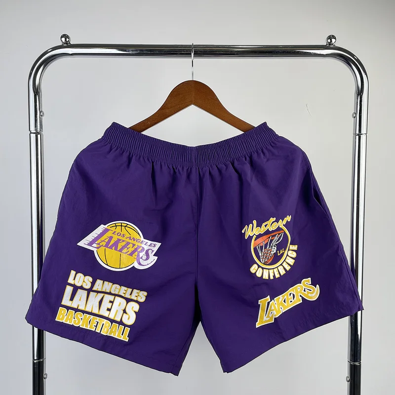 Mitchell&Ness Retro American Shorts NBA Los Angeles Lakers jersey  Shorts