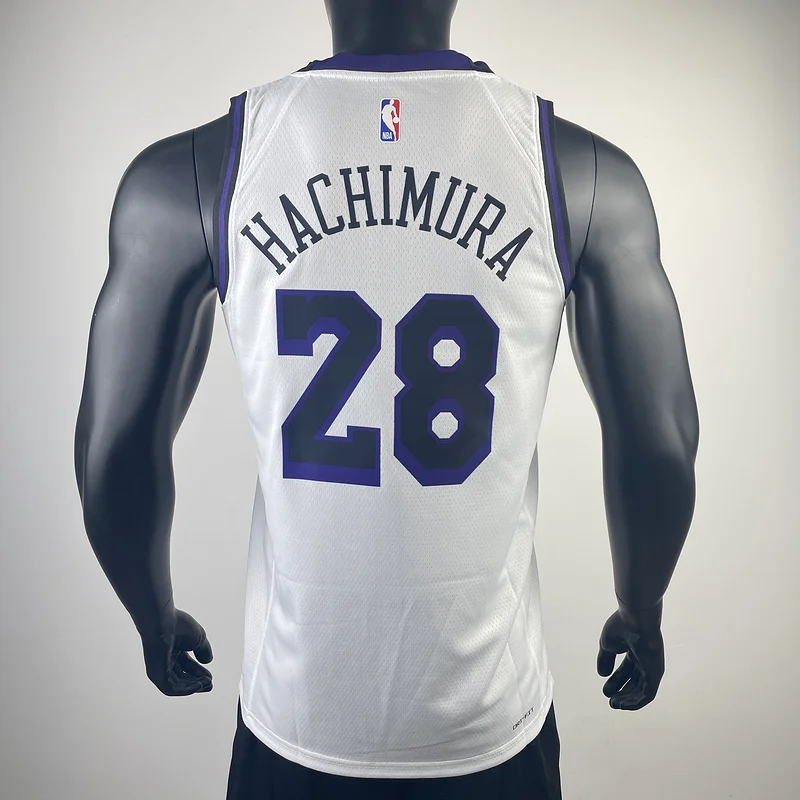 2023 Season NBA Los Angeles Lakers jersey  city version #28 Hachimura