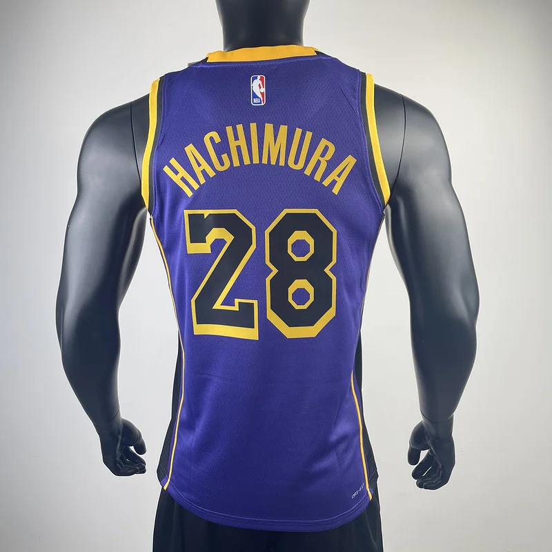 2023 Season NBA Los Angeles Lakers jersey  Flyer limited #28 Hachimura