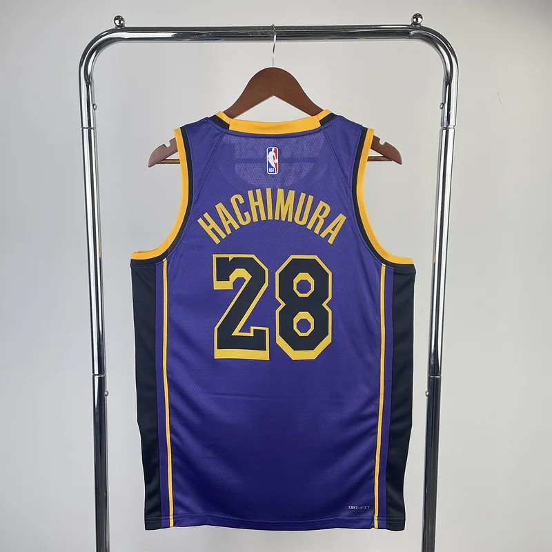 2023 Season NBA Los Angeles Lakers jersey  Flyer limited #28 Hachimura