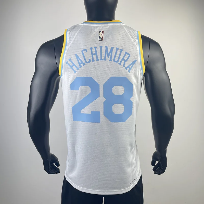 2023 Season NBA Los Angeles Lakers jersey  Retro #28 Hachimura