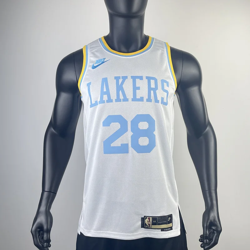 2023 Season NBA Los Angeles Lakers jersey  Retro #28 Hachimura