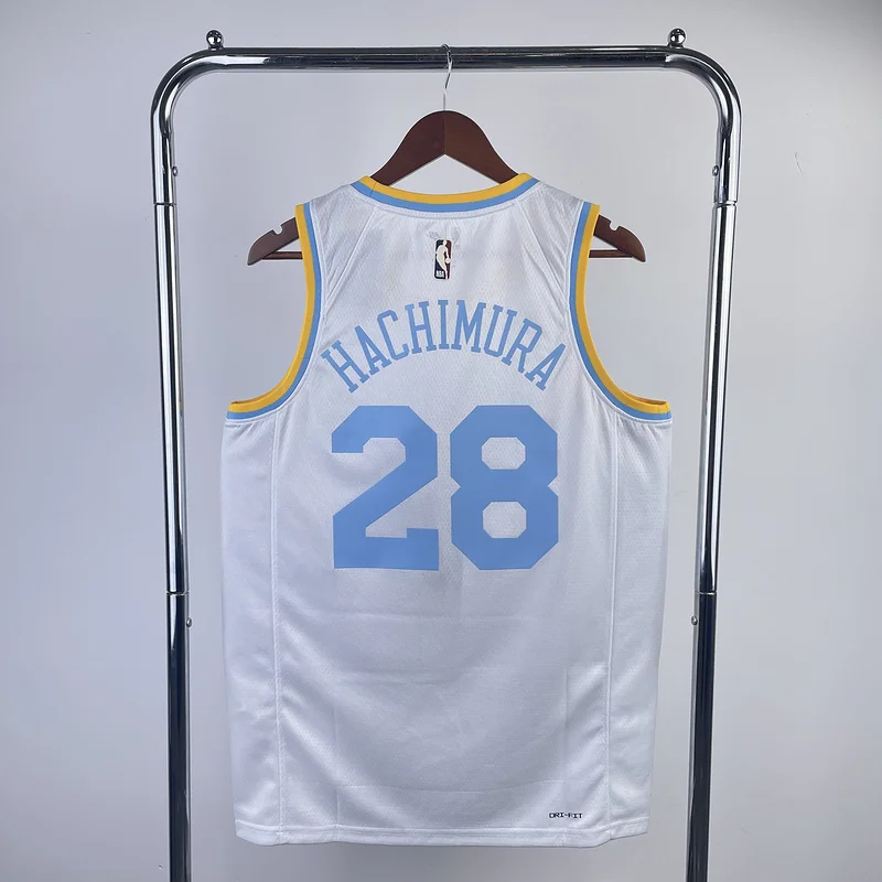 2023 Season NBA Los Angeles Lakers jersey  Retro #28 Hachimura