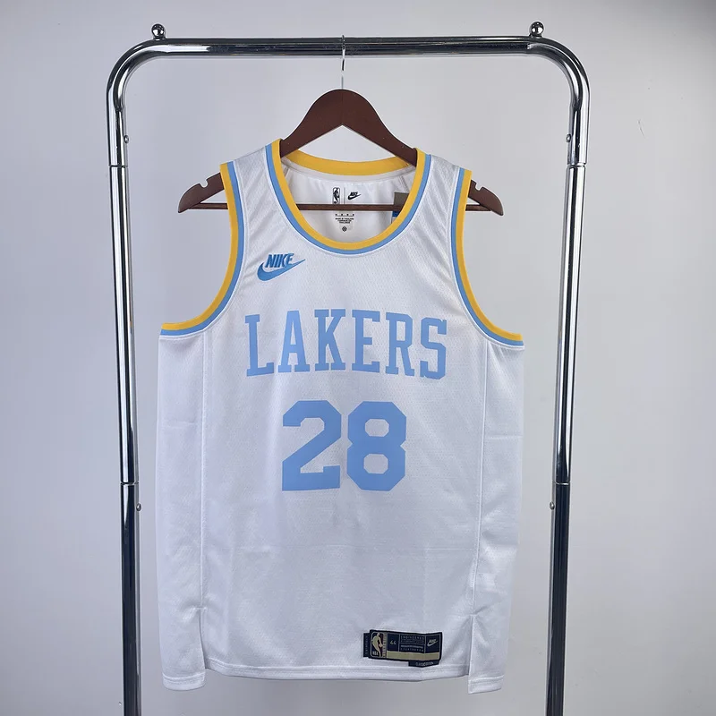 2023 Season NBA Los Angeles Lakers jersey  Retro #28 Hachimura