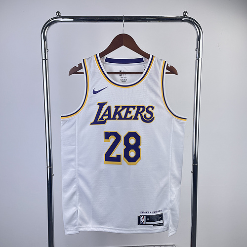 2023 Season NBA Los Angeles Lakers jersey  White #28 Hachimura Los Angeles Lakers