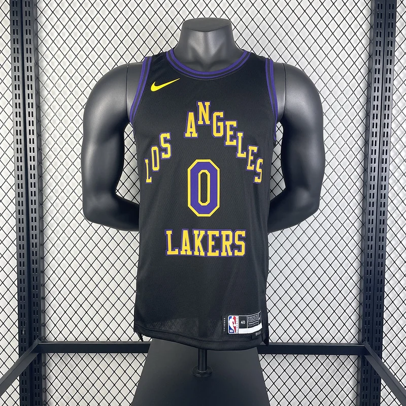 2024 Season NBA Los Angeles Lakers jersey  city version #0 Westbrook